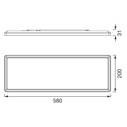 Osram - LED loftarmatur PLANON EASYFIX LED/24W/230V 2800/4000/6000K IP54 hvid