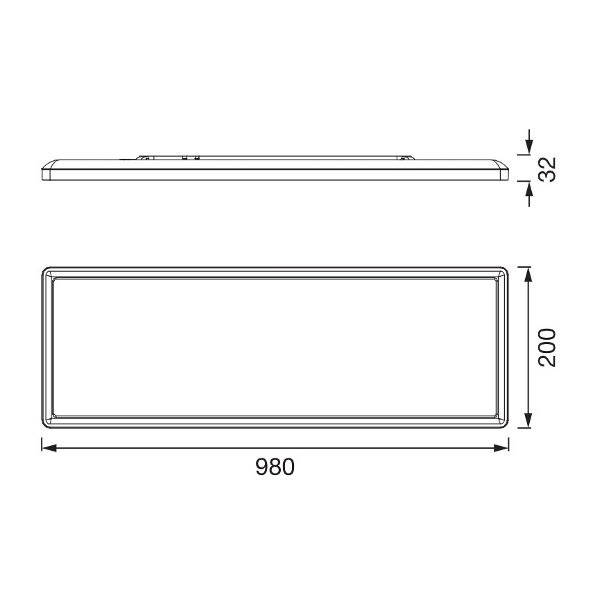 Osram - LED loftlampe PLANON EASYFIX LED/30W/230V 2800/4000/6000K IP54 sort