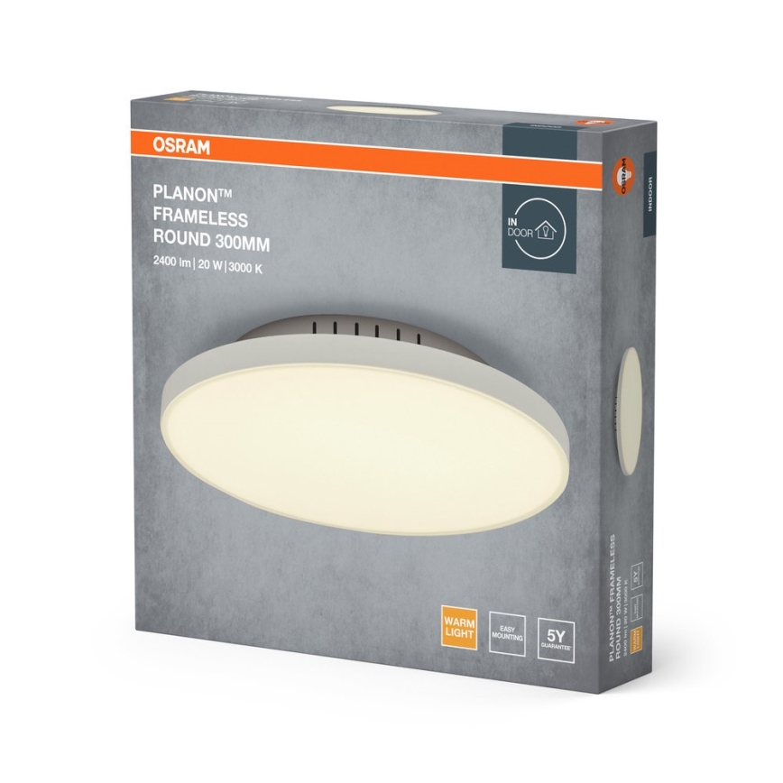 Osram - LED-loftlampe PLANON LED/20W/230V 3000K Ø 30 cm hvid
