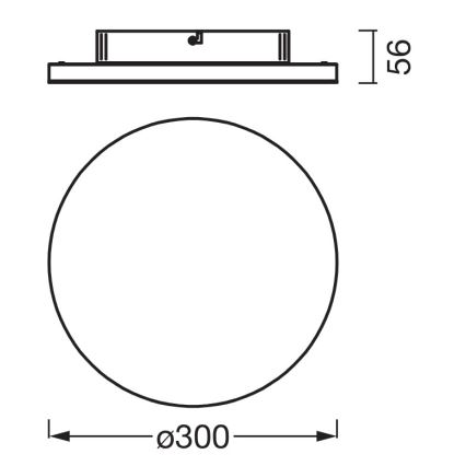 Osram - LED-loftlampe PLANON LED/20W/230V 3000K Ø 30 cm hvid