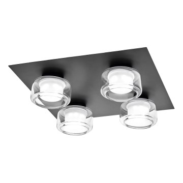Osram - LED loftlampe til badeværelse ORBIS FLAME 4xLED/5,5W/230V 3000/4000K IP44 sort