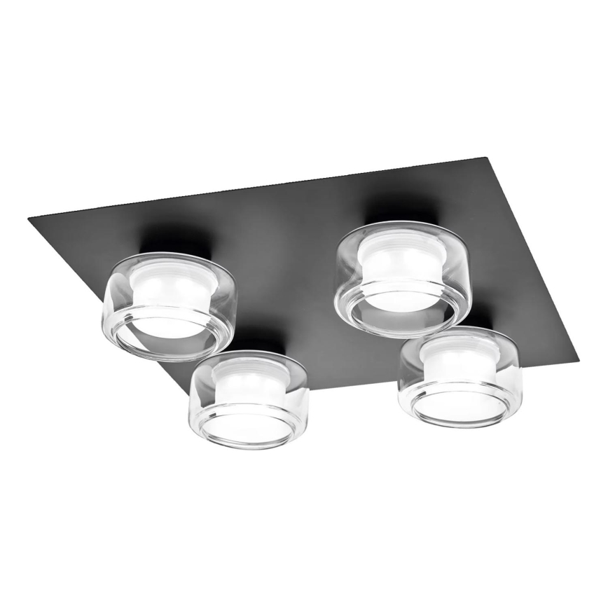 Osram - LED loftlampe til badeværelse ORBIS FLAME 4xLED/5,5W/230V 3000/4000K IP44 sort