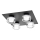 Osram - LED loftlampe til badeværelse ORBIS FLAME 4xLED/5,5W/230V 3000/4000K IP44 sort