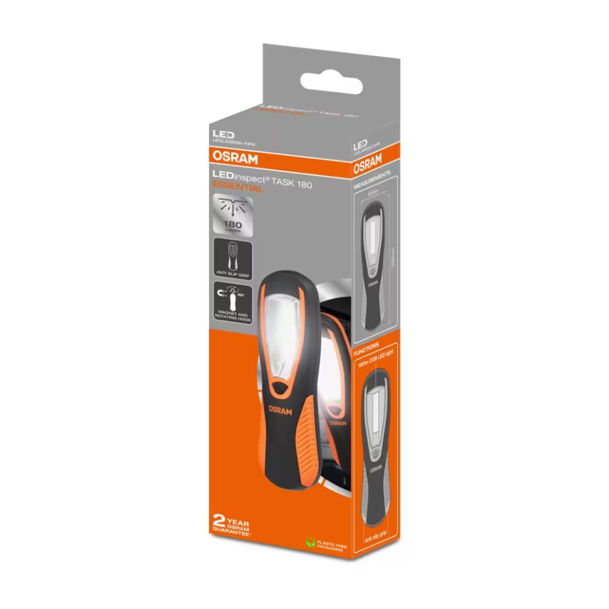 Osram - LED-lommelygte LEDINSPECT TASK 180 ESSENTIAL LED/3W/3xAAA