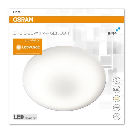 Osram - LED Lys med sensor SILARA LED/22W/230V IP44
