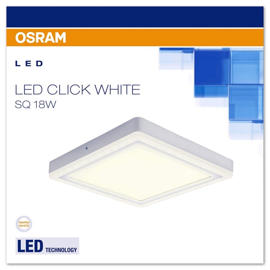 Osram - LED lysdæmper loftslampe CLICK 1xLED/18W/230V