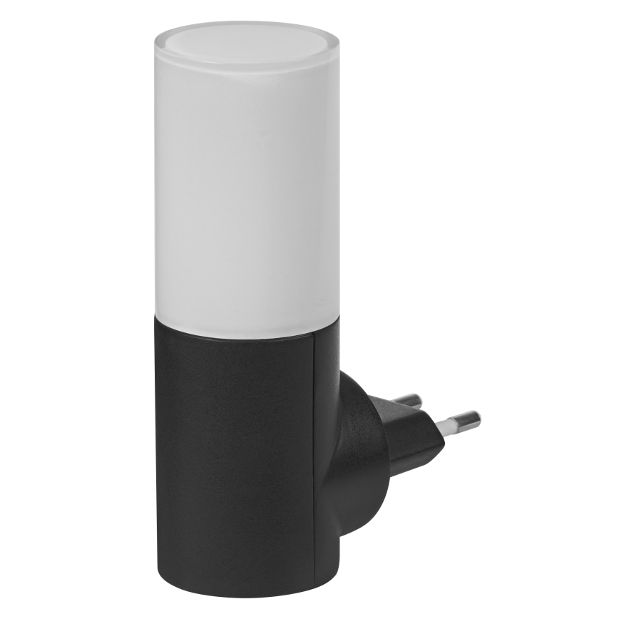 Osram - LED natlampe med skumringssensor LUNETTA LED/0,2W/230V, sort