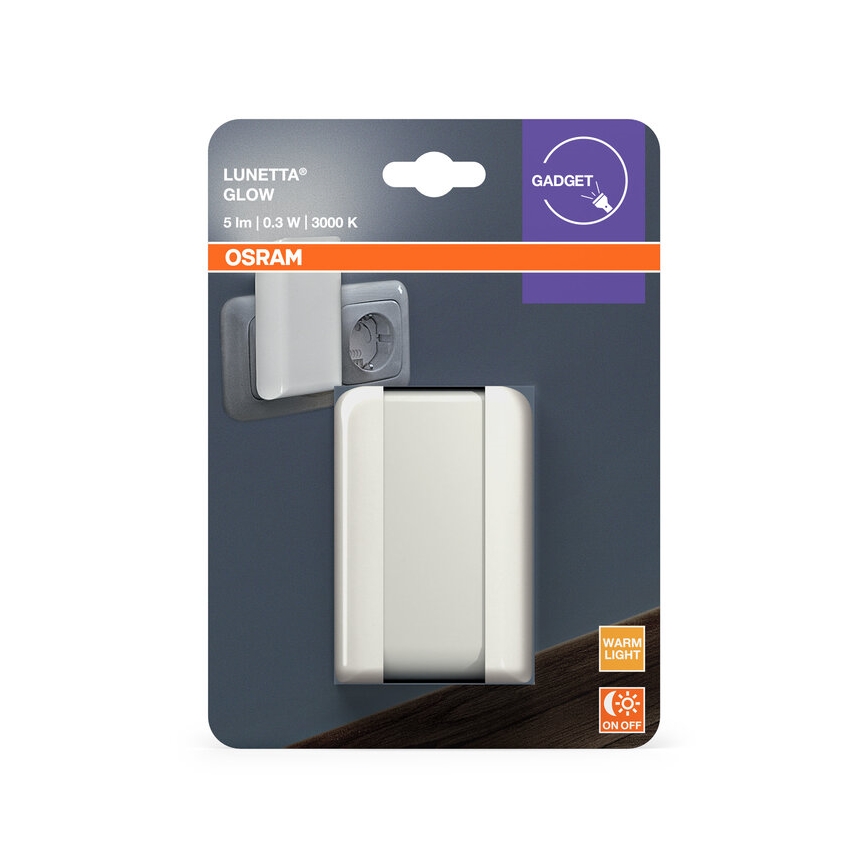 Osram - LED-natlampe med skumringssensor LUNETTA LED/0,3W/230V