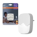 Osram - LED natlampe til stikkontakt med skumringssensor LUNETTA LED/0,5W/230V