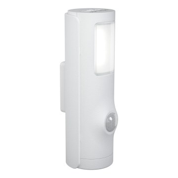Osram - LED orienteringslampe med bevægelses- og skumringssensor NIGHTLUX LED/0,35W/3xAAA IP54 hvid