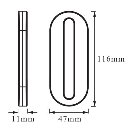 Osram - LED orienteringslampe med bevægelsessensor MOBILE LED/0,5W/3,7V 330 mAh CRI 90 hvid