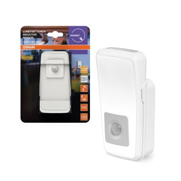 Osram - LED orienteringslampe til stikkontakt med sensor LUNETTA LED/2W/230V