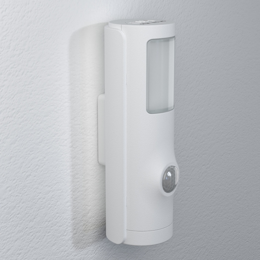 Osram - LED orienteringslampe med bevægelses- og skumringssensor NIGHTLUX LED/0,35W/3xAAA IP54 hvid