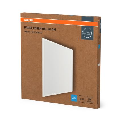 Osram - LED indbygningspanel ESSENTIAL LED/36W/230V 6500K 59,6x59,6 cm hvid