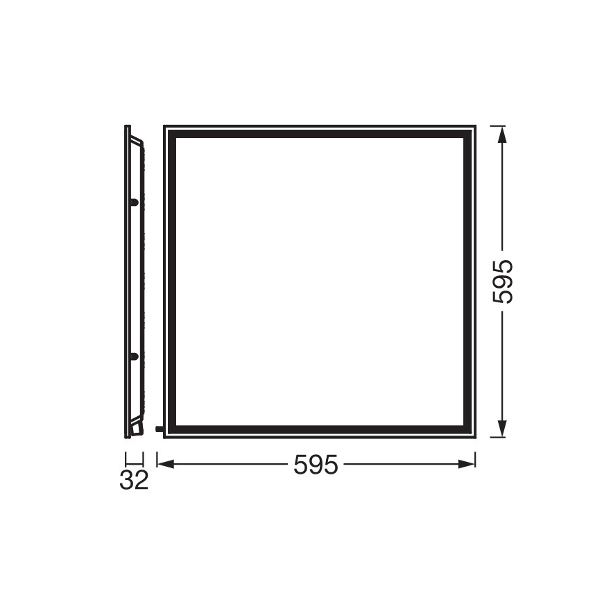 Osram - LED-panel til nedhængt loft ESSENTIAL LED/40W/230V 3000/4000/6500K 60x60 cm