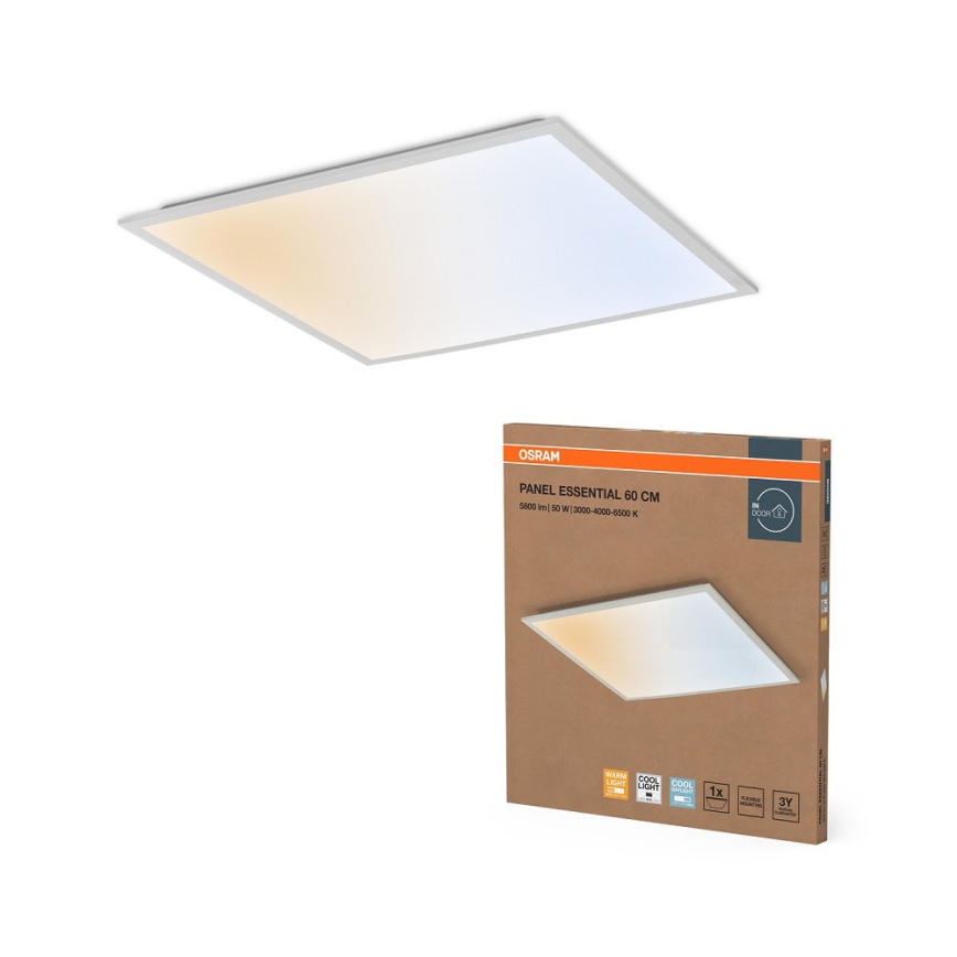 Osram - LED-panel til nedhængt loft PANEL ESSENTIAL LED/50W/230V 3000/4000/6500K 60x60 cm hvid