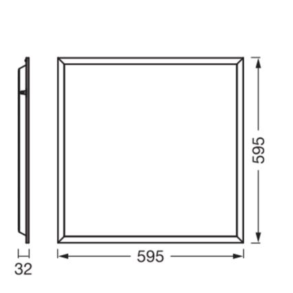 Osram - LED-panel til nedhængt loft PANEL ESSENTIAL LED/50W/230V 3000/4000/6500K 60x60 cm hvid