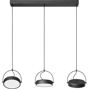 Osram - LED-pendel på wire DECOR PUCK 3xLED/12W/230V sort
