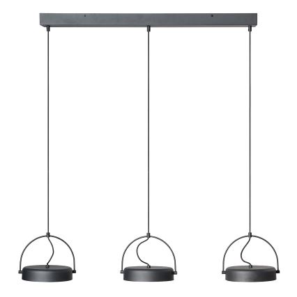 Osram - LED-pendel på wire DECOR PUCK 3xLED/12W/230V sort