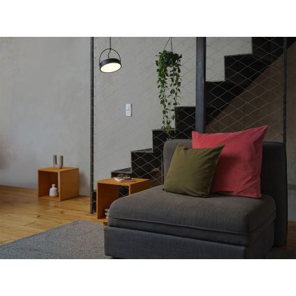 Osram - LED-pendel på wire DECOR PUCK LED/12W/230V CRI 90 sort