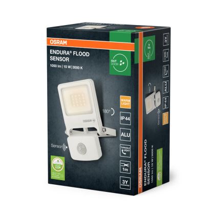 Osram - LED-projektør med sensor ENDURA LED/10W/230V 3000K IP44