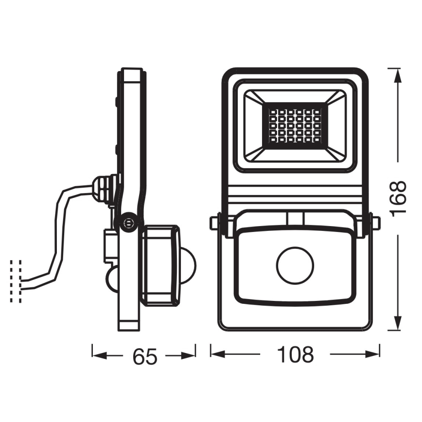 Osram - LED-projektør med sensor ENDURA LED/20W/230V 4000K IP44