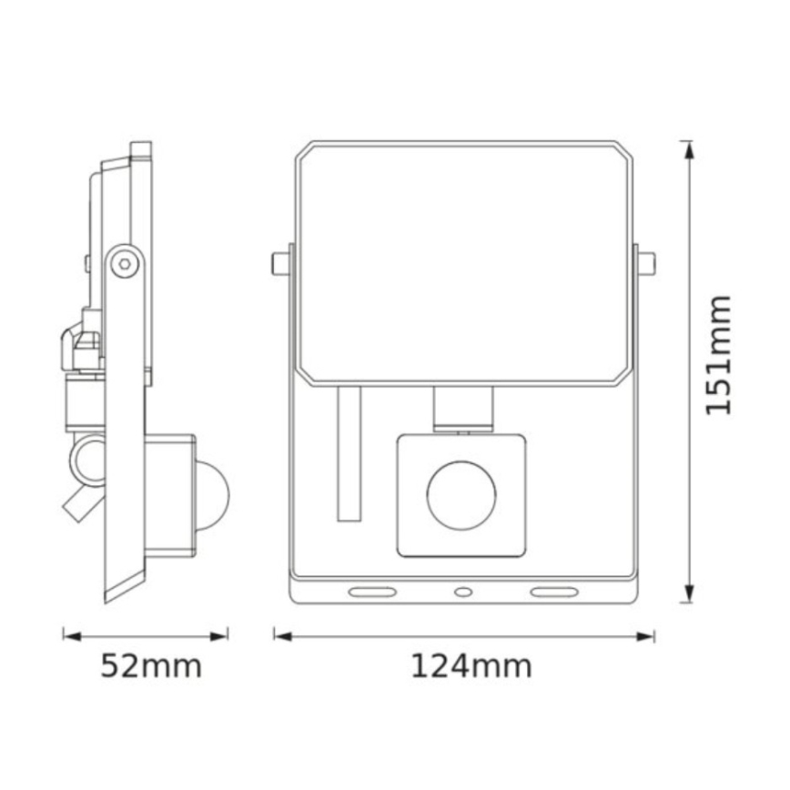 Osram - LED-projektør med sensor FLOODLIGHT LED/20W/230V 3000K IP65