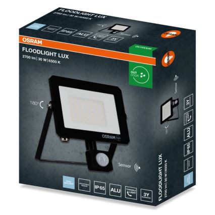 Osram - LED-projektør med sensor LED/30W/230V 6500K IP65