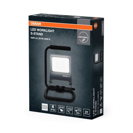 Osram - LED-projektør med stativ S-STAND LED/50W/230V 4000K IP65 antracit