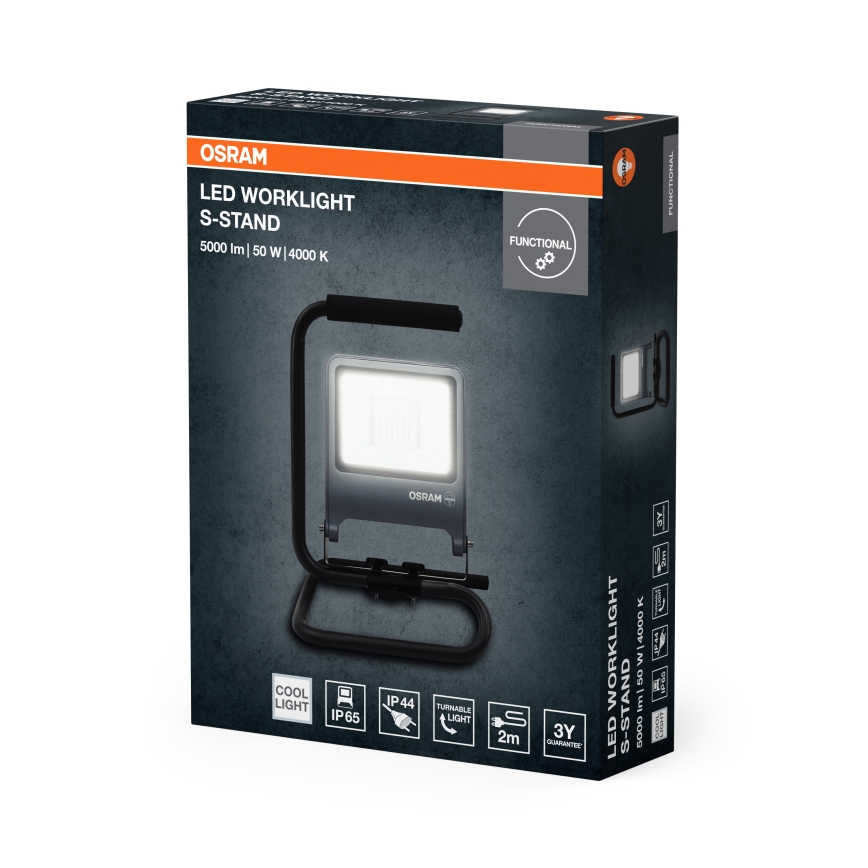 Osram - LED-projektør med stativ S-STAND LED/50W/230V 4000K IP65 antracit