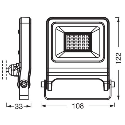 Osram - LED-reflektor ENDURA LED/20W/230V 3000K IP65