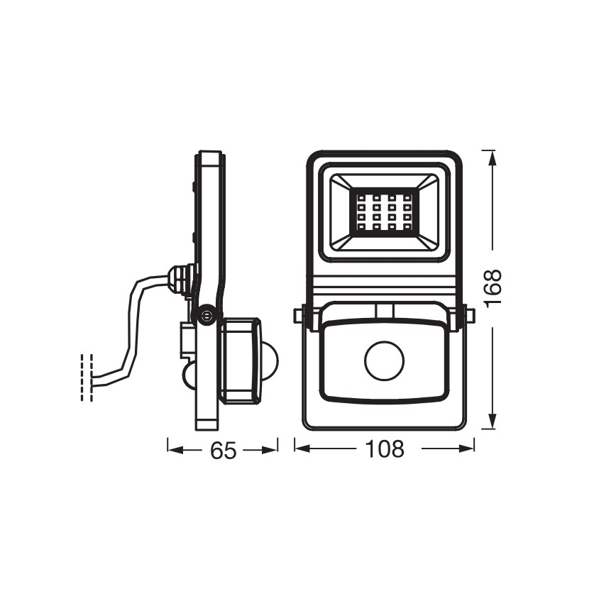 Osram - LED-reflektor med sensor ENDURA LED/10W/230V 4000K IP44