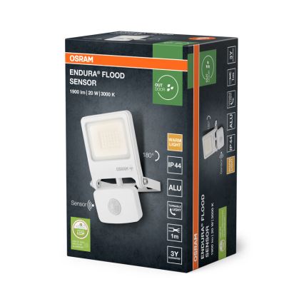 Osram - LED-reflektor med sensor ENDURA LED/20W/230V 3000K IP44