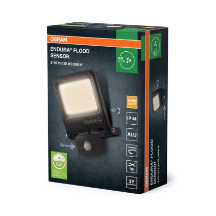Osram - LED-reflektor med sensor ENDURA LED/30W/230V 3000K IP44