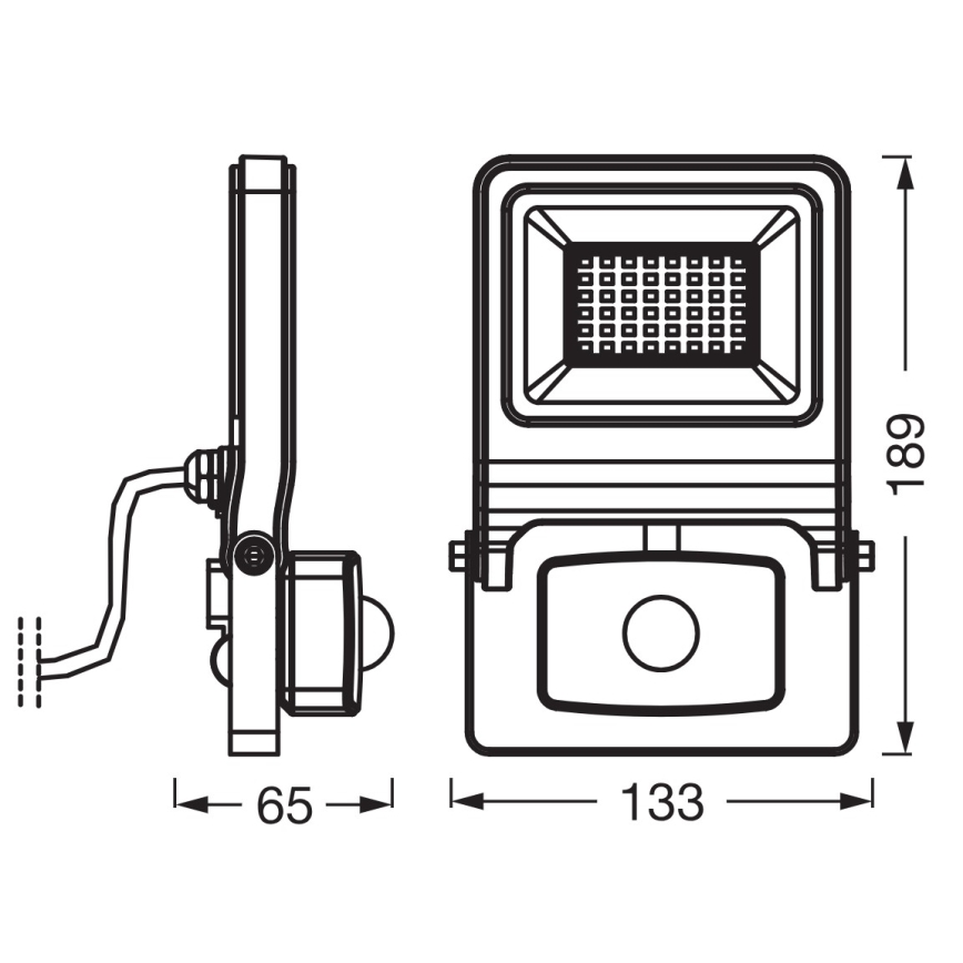 Osram - LED-reflektor med sensor ENDURA LED/30W/230V 3000K IP44