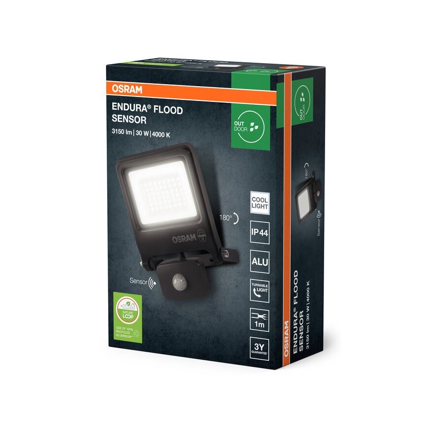 Osram - LED-reflektor med sensor ENDURA LED/30W/230V IP44