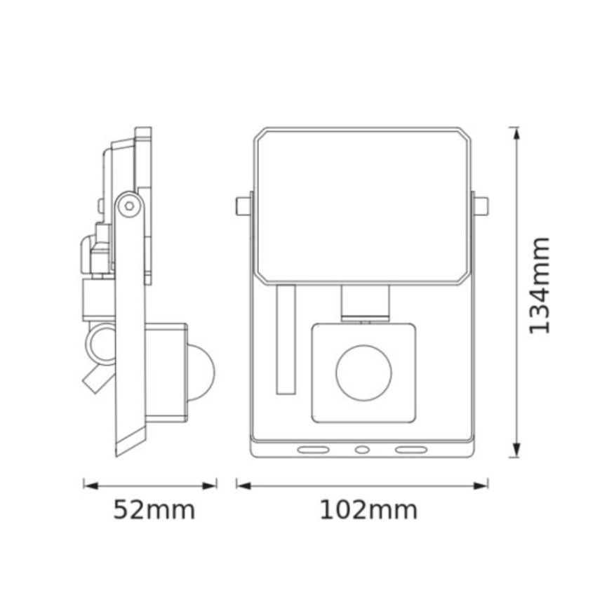Osram - LED reflektor med sensor FLOODLIGHT LED/10W/230V 3000K IP65