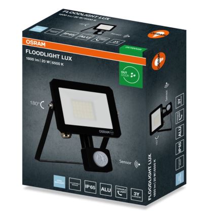 Osram - LED-reflektor med sensor FLOODLIGHT LED/20W/230V 6500K IP65