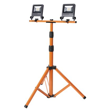 Osram - LED-reflektor med TRIPOD-stativ 2xLED/20W/230V 4000K IP65 orange/antracit