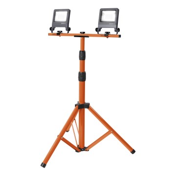 Osram - LED-reflektor med TRIPOD-stativ 2xLED/20W/230V 4000K IP65 orange/antracit