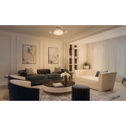 Osram - RGB LED-dæmpbar loftlampe med ventilator CIERZO LED/35W/230V 3000-6500K + fjernbetjening