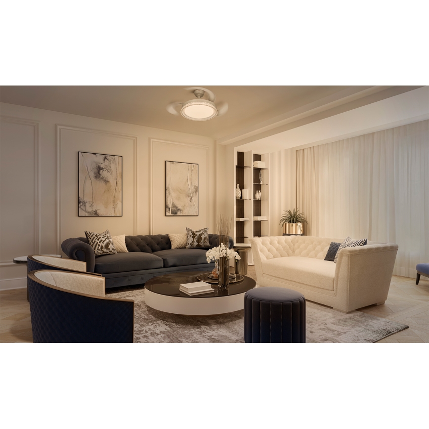Osram - RGB LED-dæmpbar loftlampe med ventilator CIERZO LED/35W/230V 3000-6500K + fjernbetjening