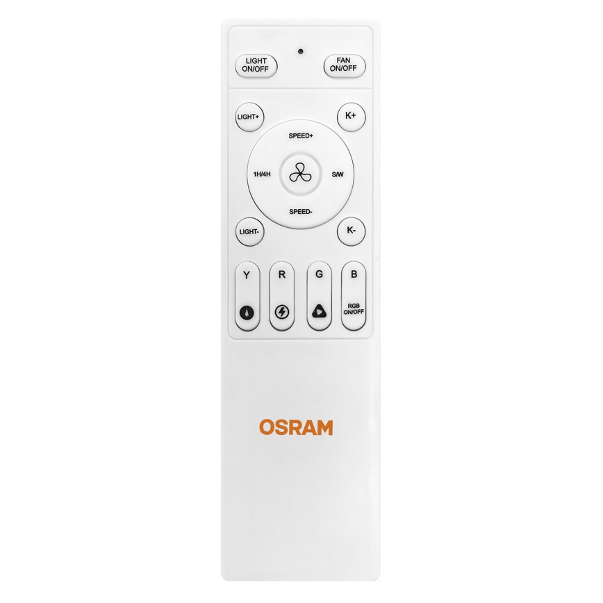 Osram - LED RGB dæmpbar loftventilator NORDES LED/18W/230V 3000-6500K + fjernbetjening