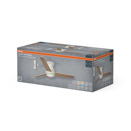 Osram - LED RGB dæmpbar loftventilator NORDES LED/18W/230V 3000-6500K + fjernbetjening