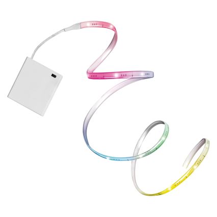 Osram - LED RGB dæmpbar LED-bånd FLEX BATTERY 5m LED/5W/4xAA + fjernbetjening