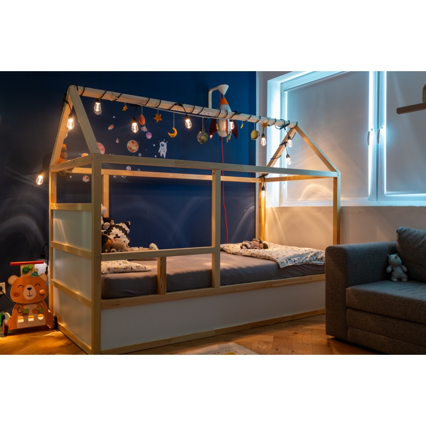Osram - LED RGB Dæmpbar udendørs lyskæde SMART+ STRING 12xLED/230V 7,47m IP44 Wi-Fi