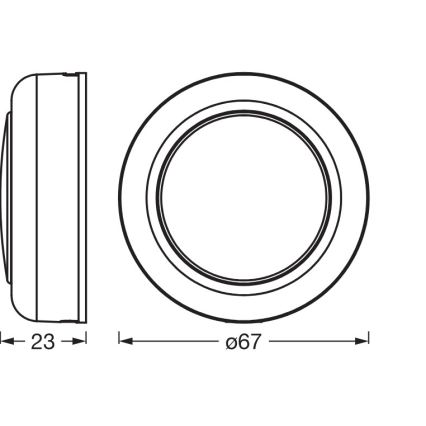 Osram - LED RGBW Dæmpbar berøringsbetjent orienteringslampe SMART+ DOT-IT LED/0,5W/3,7V 300 mAh