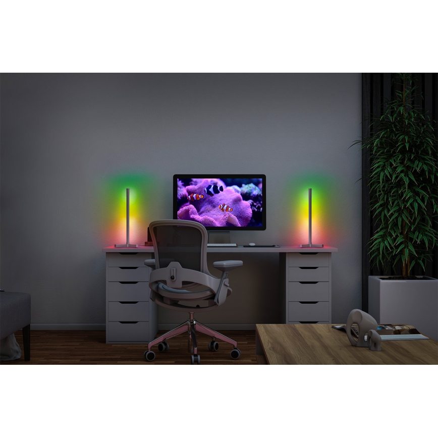 Osram - LED RGBW dæmpbar bordlampe SMART+ MAGIC LED/7,5W/230V 2700-6500K sølv Wi-Fi + fjernbetjening