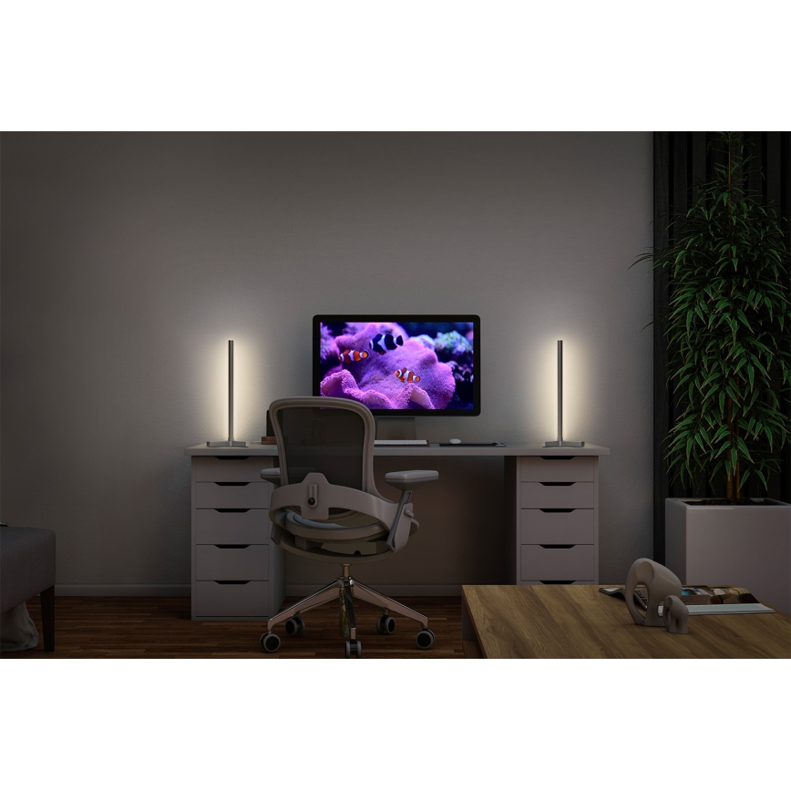 Osram - LED RGBW dæmpbar bordlampe SMART+ MAGIC LED/7,5W/230V 2700-6500K sølv Wi-Fi + fjernbetjening