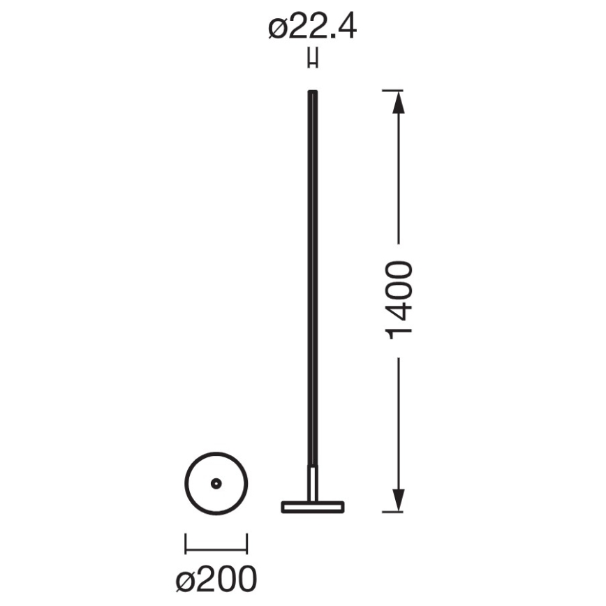Osram - LED RGBW dæmpbar gulvlampe SMART+ MAGIC LED/11,5 W/230 V 2700–6500 K sølvfarvet Wi‑Fi + fjernbetjening
